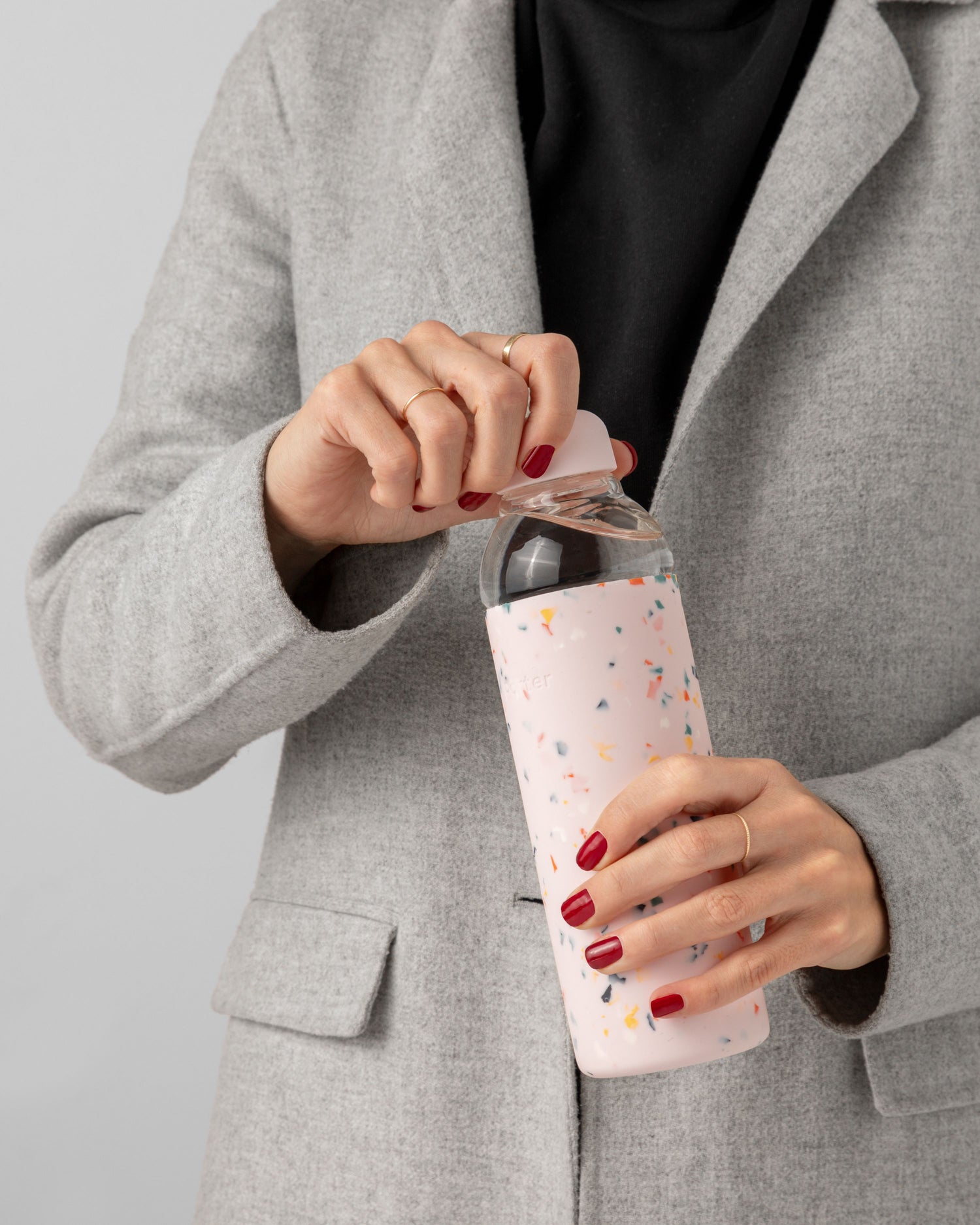 Porter 16oz Insulated Bottle - Blush Terrazzo